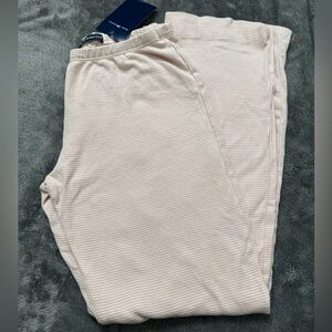 Brandy Melville pink white striped long pants